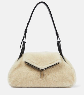 Gemini Small shearling shoulder bag