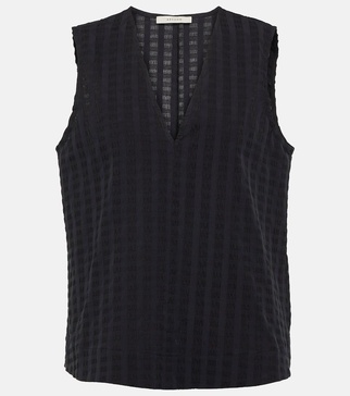 Phoebe embossed cotton top