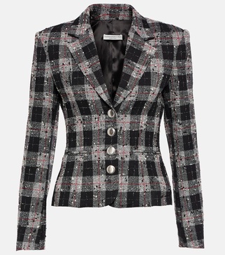 Tweed single-breasted blazer