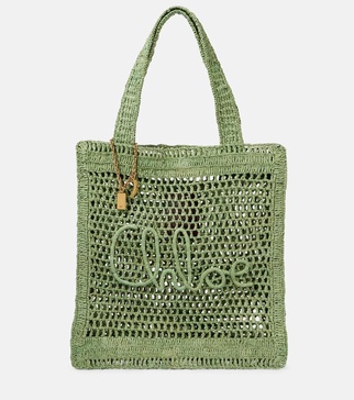 Summer Banana braided tote bag