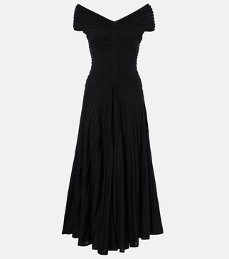 Wool midi dress