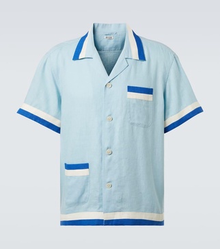 Seedling Stripe linen shirt
