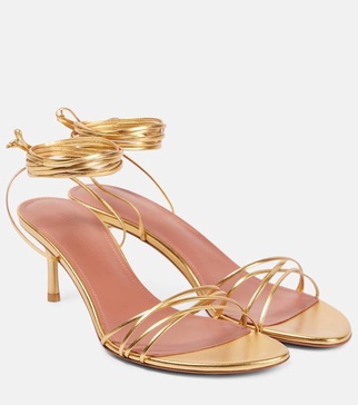 Lori 60 metallic leather sandals