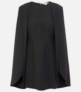 Caped minidress