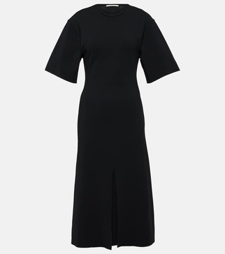 Ruffled midi dress