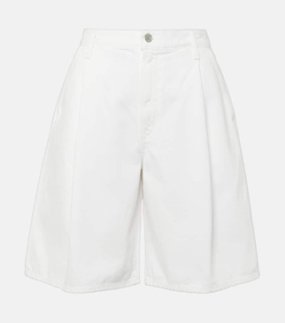 Ellis mid-rise denim Bermuda shorts