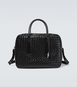 Getaway Intrecciato leather duffel bag
