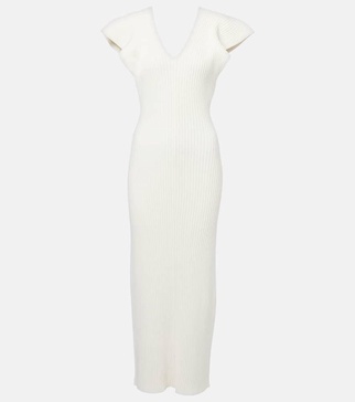 Trey ribbed-knit cocktail dress