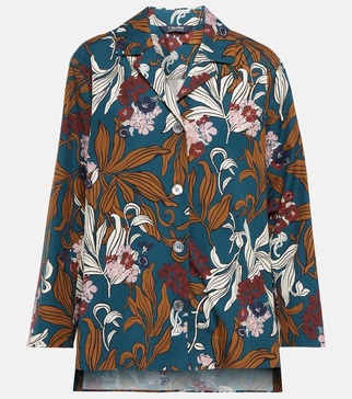 Fauna printed poplin shirt