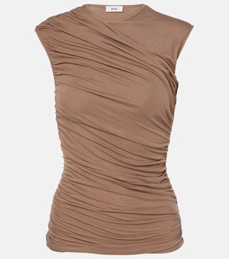 Ester ruched tank top