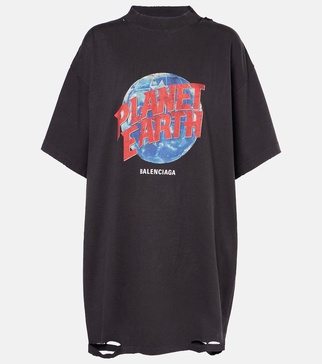 Planet Earth cotton jersey T-shirt