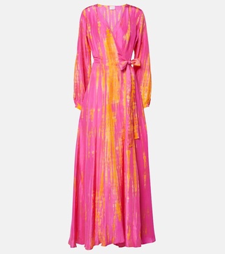 Silk maxi dress