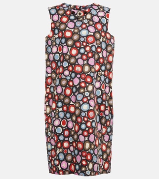 Micio printed cotton minidress