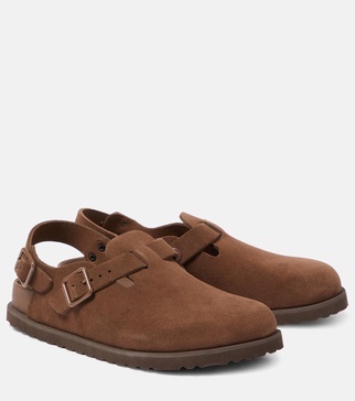 Tokio suede mules