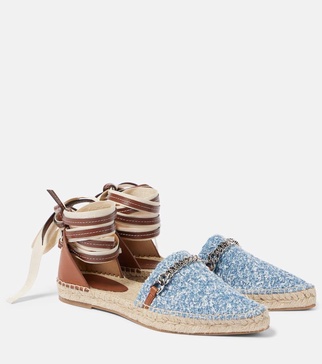 Gaia denim bouclé espadrilles