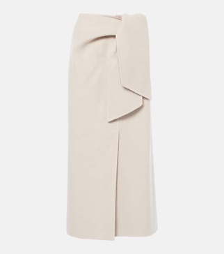 Zuppa wool and cashmere wrap skirt