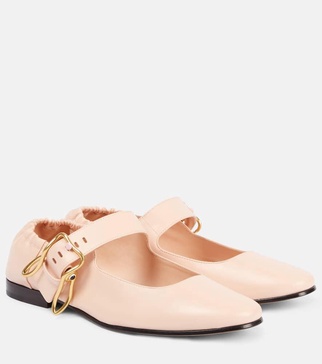 Astaire leather Mary Jane flats