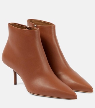 Leather ankle boots
