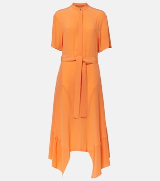 Iconic silk crêpe de chine midi dress