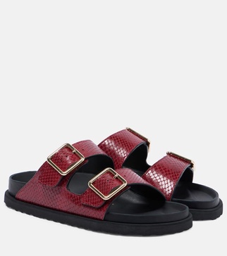 Arizona snake-effect leather sandals