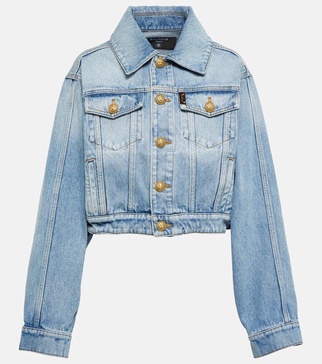 Cropped denim jacket