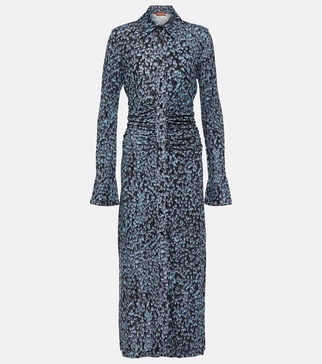 Claudia printed shirt dress
