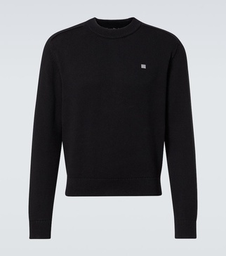 Face cotton sweater