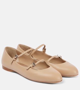 Circus leather ballet flats