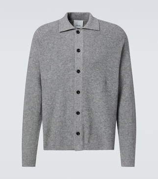 Cotton and cashmere overshirt