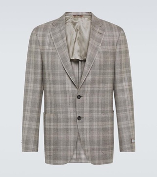 Kei checked wool blazer