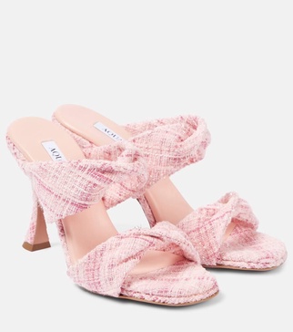 Twist 95 tweed mules