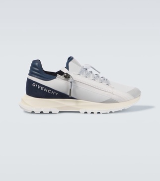 Spectre suede-trimmed sneakers