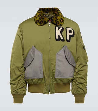 Logo bomber jacket