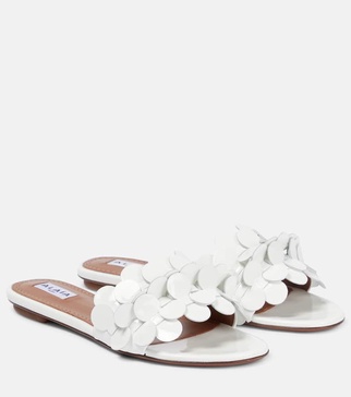 Confetti leather sandals