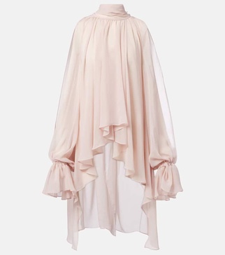 Asymmetric georgette blouse