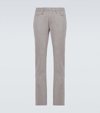 Asolo wool flannel tapered pants
