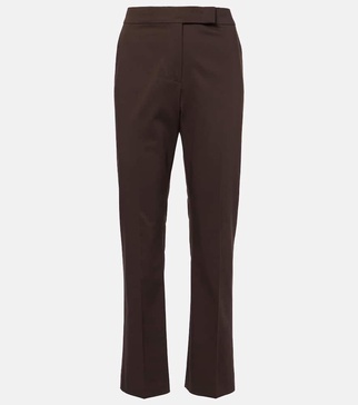 Okra cotton cropped pants