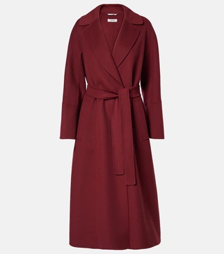 Wool wrap coat