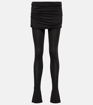 Folded low-rise pants