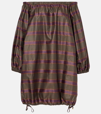 Alcamo cotton-blend canvas minidress