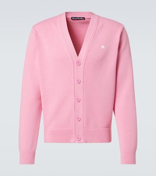 Face cotton cardigan