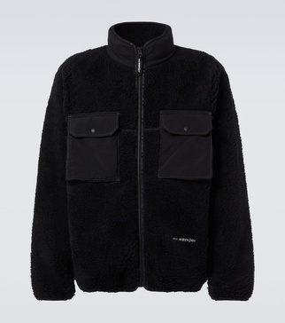 Wool-blend fleece jacket