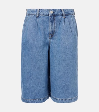Gran Canaria high-rise wide-leg shorts