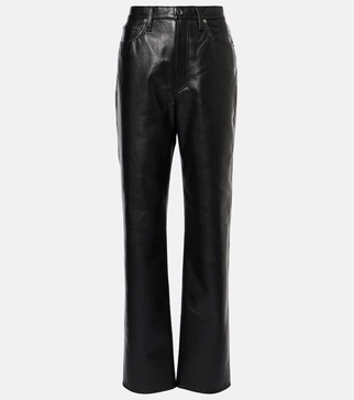 90's Pinch Waist high-rise straight pants