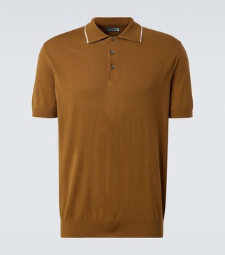 Cotton piqué polo shirt