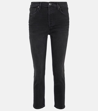 Riley high-rise cropped slim jeans