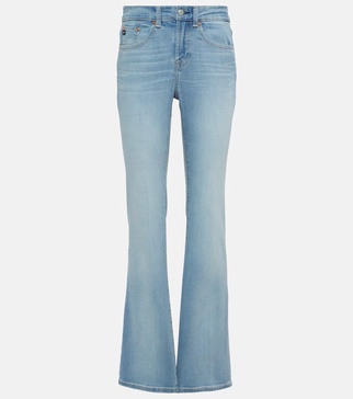 Embroidered flared jeans 