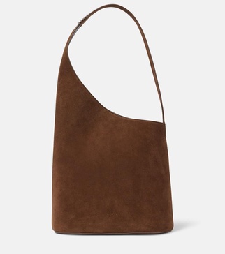 Lune Large suede tote bag