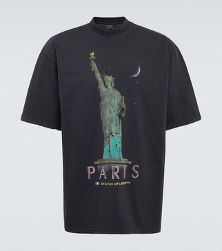 Paris Liberty cotton jersey T-shirt