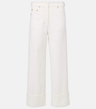 Cervia cropped mid-rise wide-leg jeans
